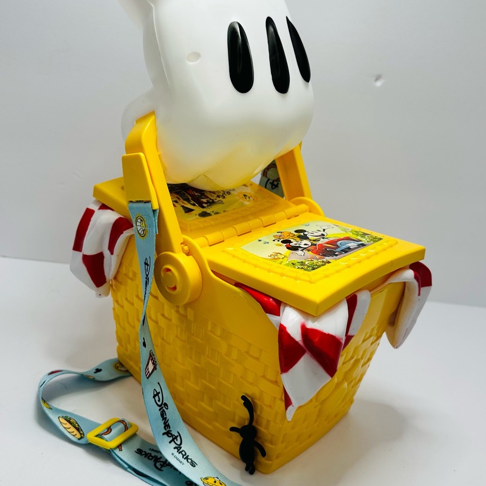 2023 Disney Park Kids Yellow Picnic Basket with Strap